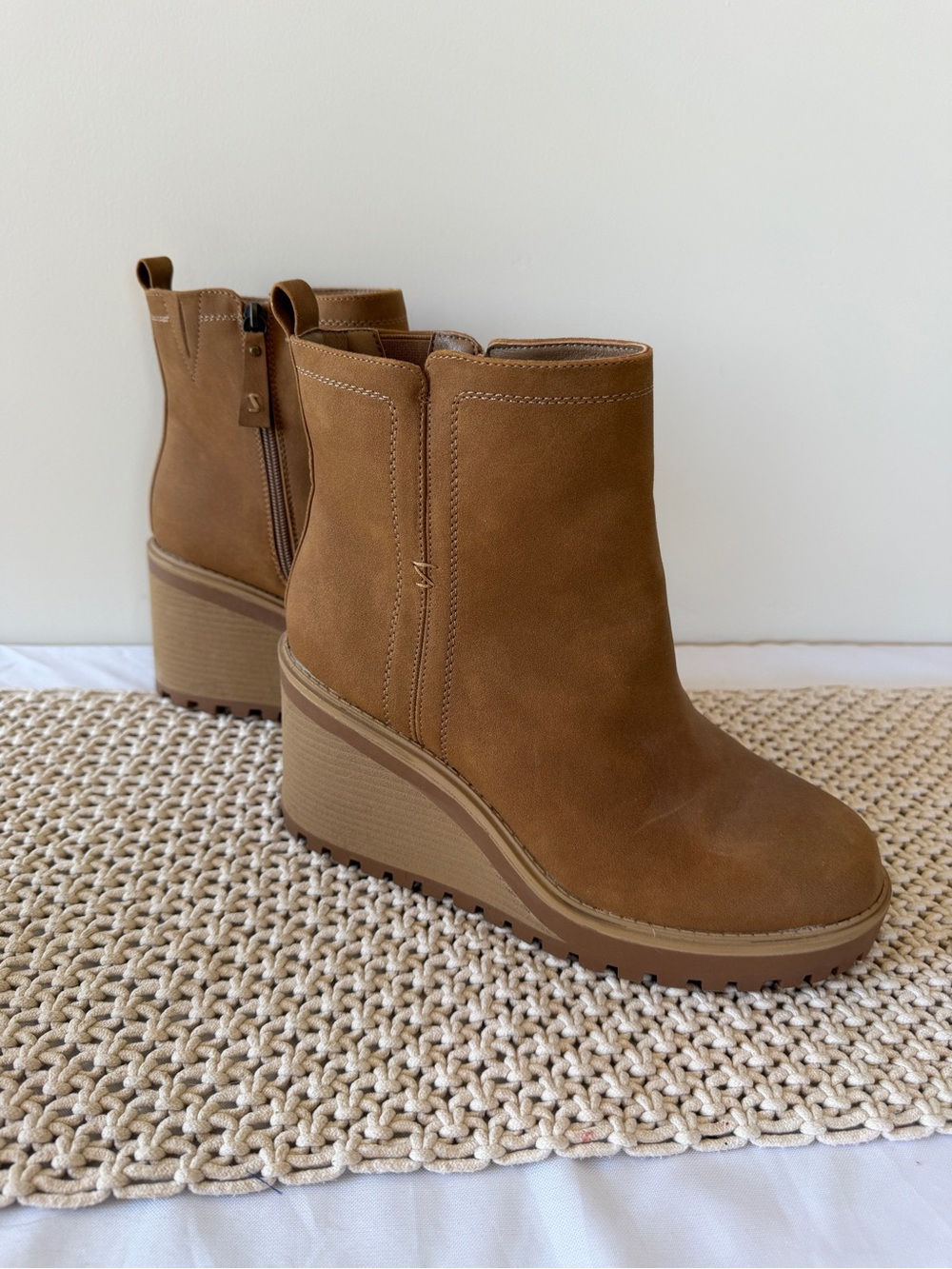 torrid Tan Wedge Ankle Boots